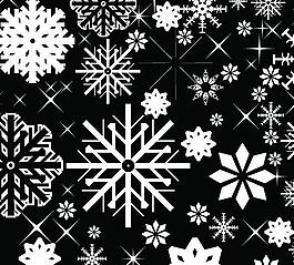 雪花矢量素材圖片