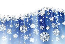 雪花背景矢量素材圖片