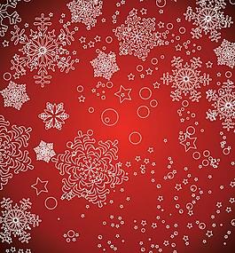 雪花背景矢量素材圖片