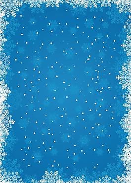 雪花背景矢量素材圖片