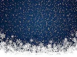 雪花背景矢量素材圖片
