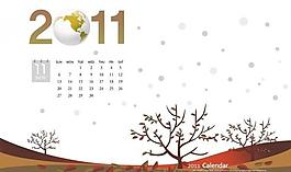 2011日歷掛歷臺歷素材圖片