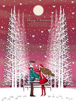 情侶圣誕節素材圖片