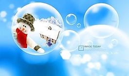 圣誕節(jié)雪人素材圖片