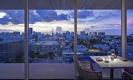辦公室城市全景攝影圖片