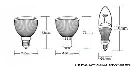 led射灯蜡烛灯矢量图片