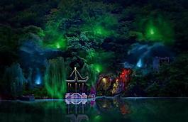 度假村 水景圖片