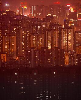 中國都市夜景圖片