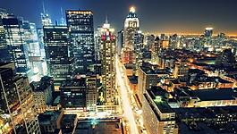 城市夜景圖片