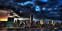 城市夜景圖片