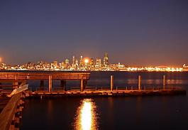 城市夜景圖片