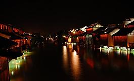 古镇夜景图片
