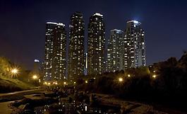 城市夜景圖片