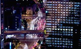 城市夜景圖片