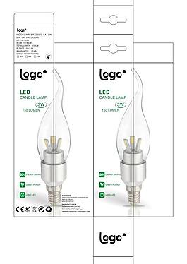 led蠟燭燈包裝圖片
