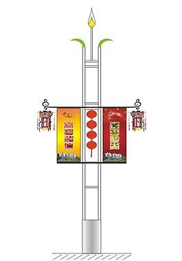 道旗效果图图片
