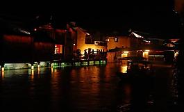 古镇夜景图片
