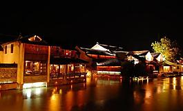 古镇夜景图片