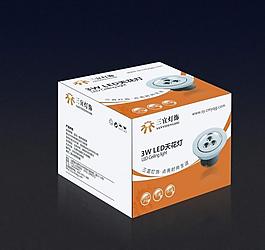天花燈包裝 (展開(kāi)圖)圖片
