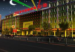 酒店樓體亮化圖片