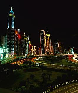 城市夜景圖片