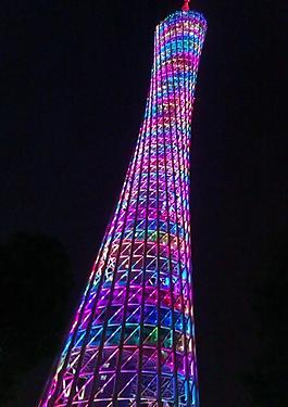 廣州塔夜景圖片