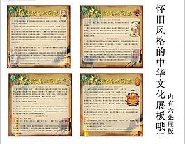 中華文化知識問答展板圖片