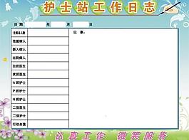 工作日志宣傳欄展板設(shè)計(jì)圖片