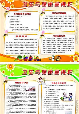 衛生健康宣傳欄圖片