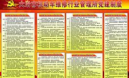 党建制度展板图片