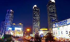 徐家匯 夜景圖片