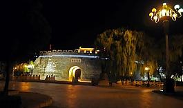 萬仞宮墻夜景圖片