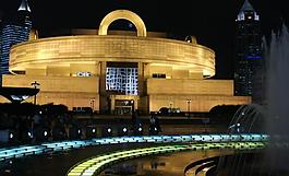 上海博物館 夜景圖片
