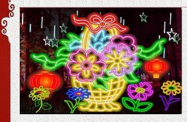 百花怒放圖片