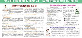 猪流感h1n1展板图片