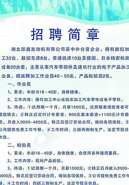 招聘简章图片