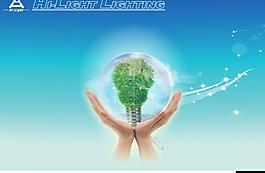 創意節能燈海報圖片