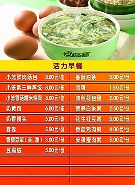 活力早餐燈片圖片