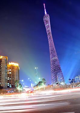 廣州小蠻腰夜景圖片