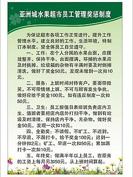 水果超市管理制度寫真圖片