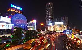 徐家匯 夜景圖片