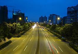道路夜景圖片
