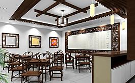 餐廳大廳效果圖圖片