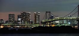 東京 臺(tái)場(chǎng) 美麗的夜景圖片