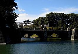 東京 皇宮邊的二重橋圖片