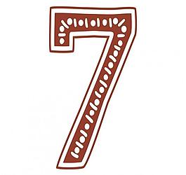 圣誕數(shù)字7圖片