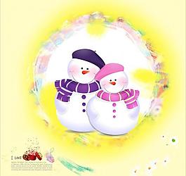 圣誕節(jié)的雪人圖片