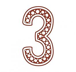 圣誕數(shù)字3圖片