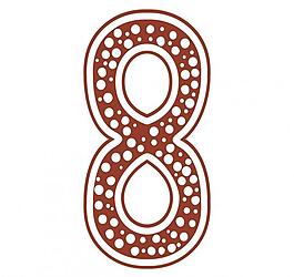 圣誕數(shù)字8圖片