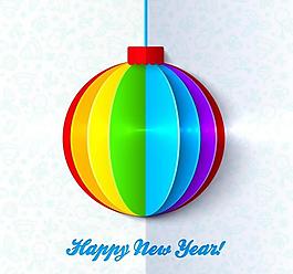 3d炫彩圣誕球圖片